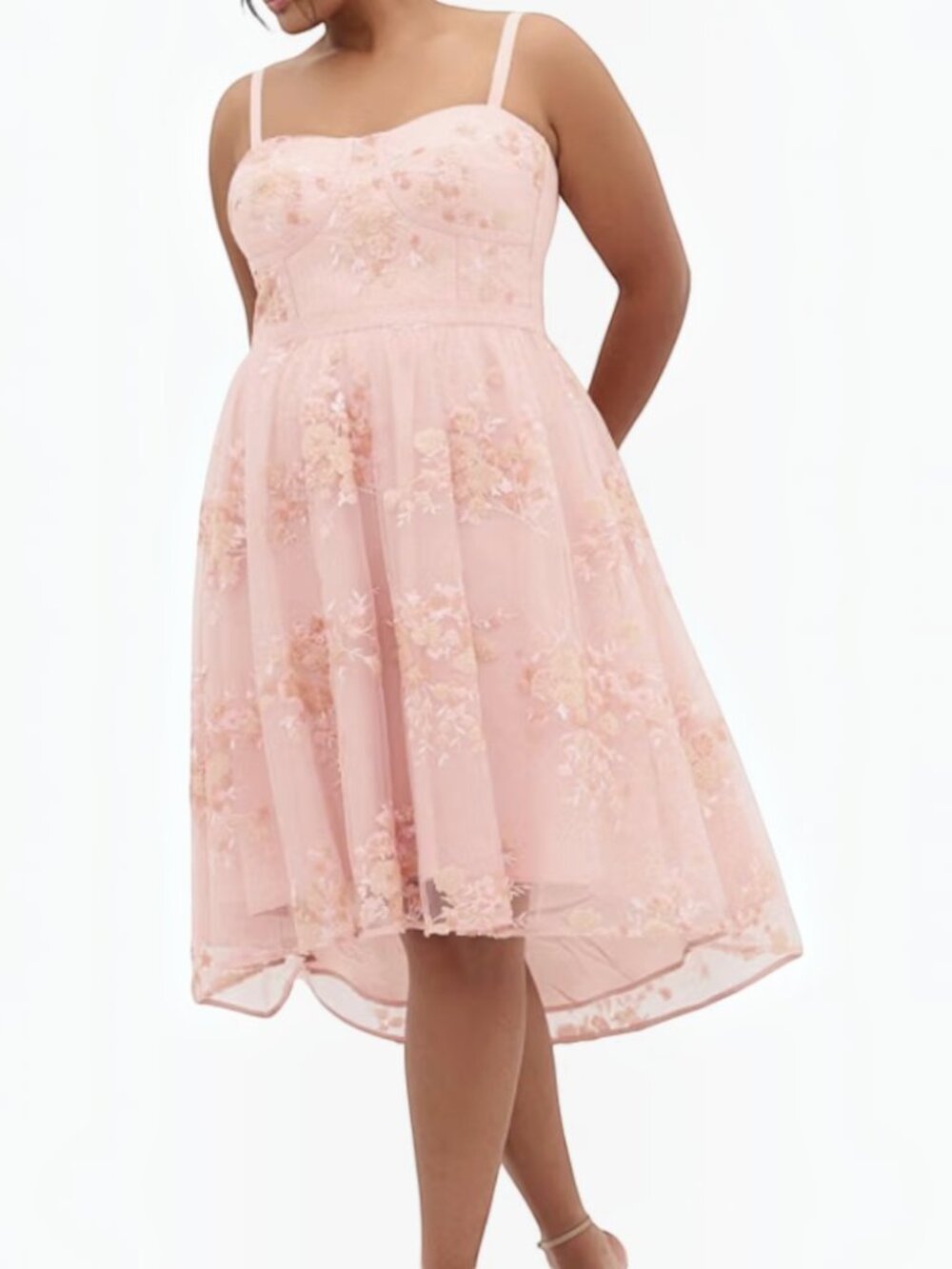 City Chic Women's Plus Size Dress - Ambrosia Strapless Tulle